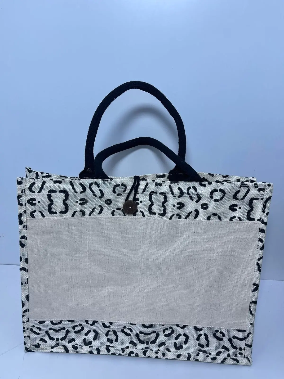 Animal Print Jute Bag ECP-008, photo 2