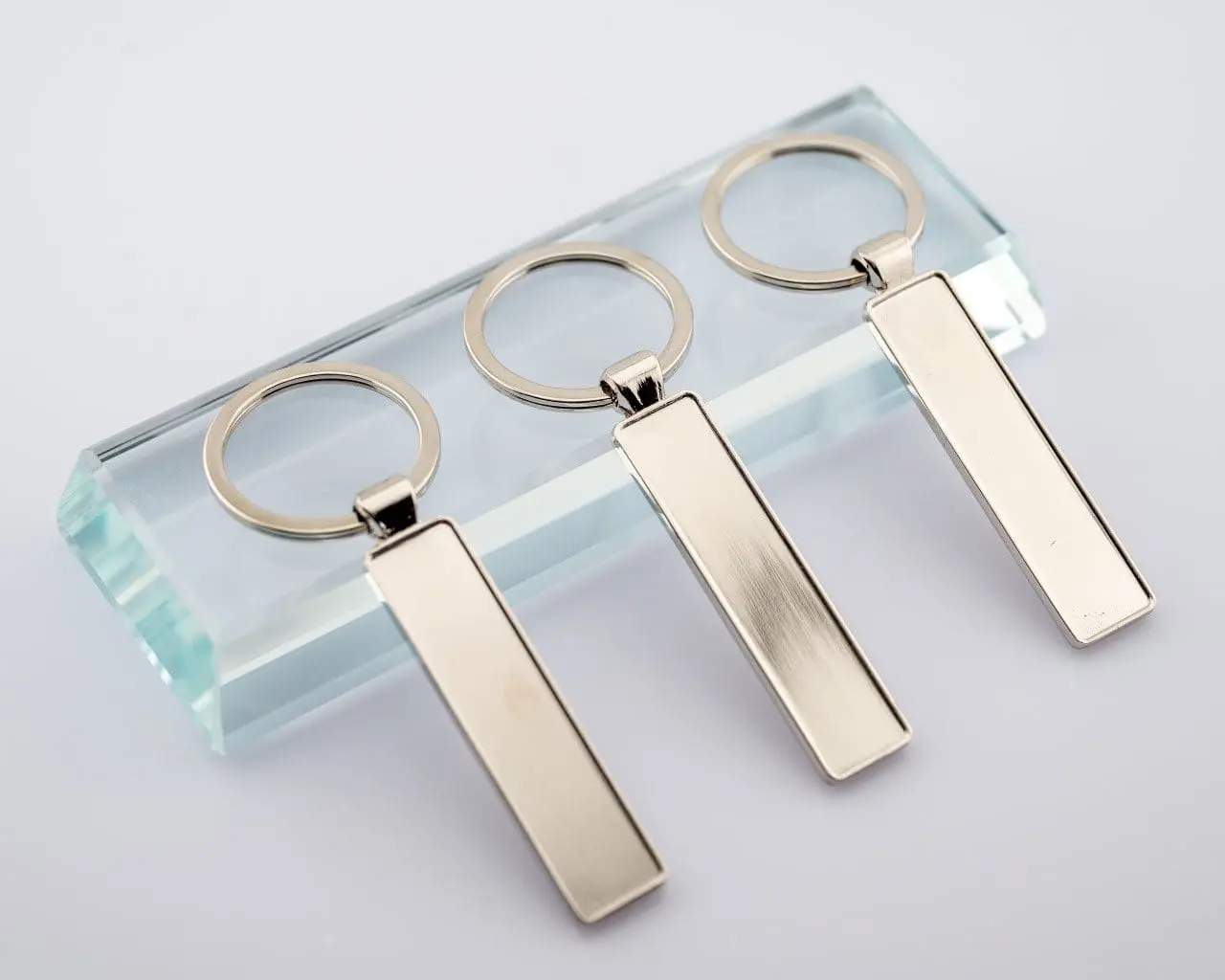 Three long metal bar keyholders, Hensa