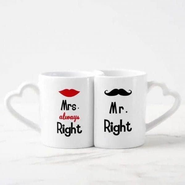 Heart ‘Couple' Mugs