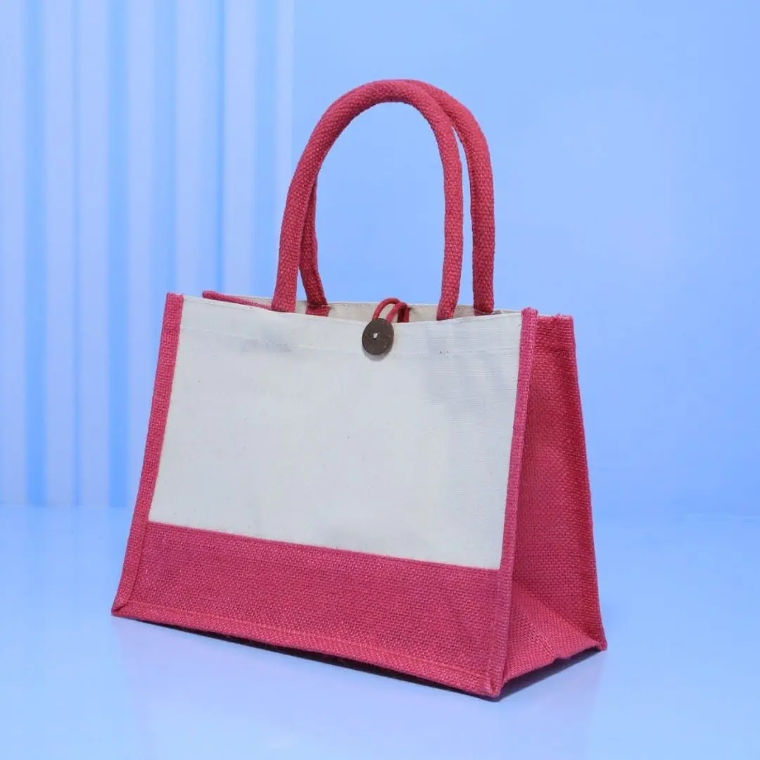 Colourful A5 Jute Bag ECP-009, photo 4