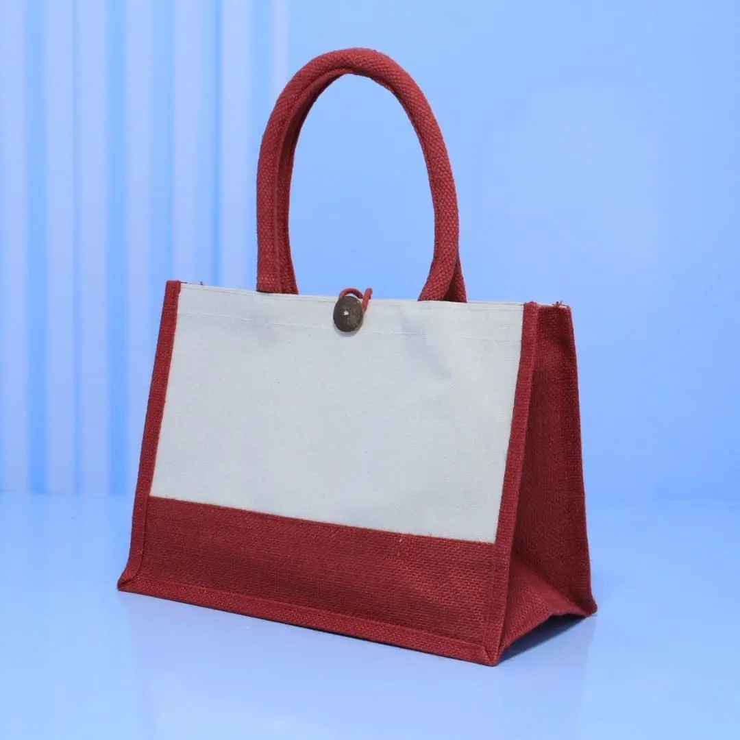 Colourful A5 Jute Bag ECP-009, photo 6