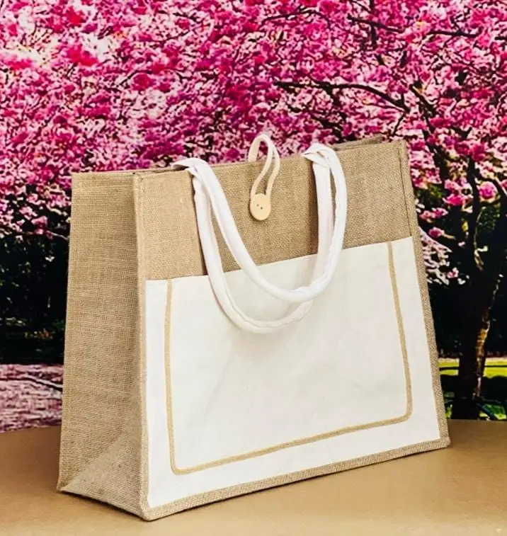 A3 Jute Bag with Pocket GP-JB002, photo 4