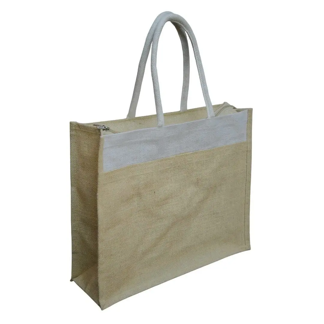 A3 Jute Bag with Pocket CS-003, photo 6