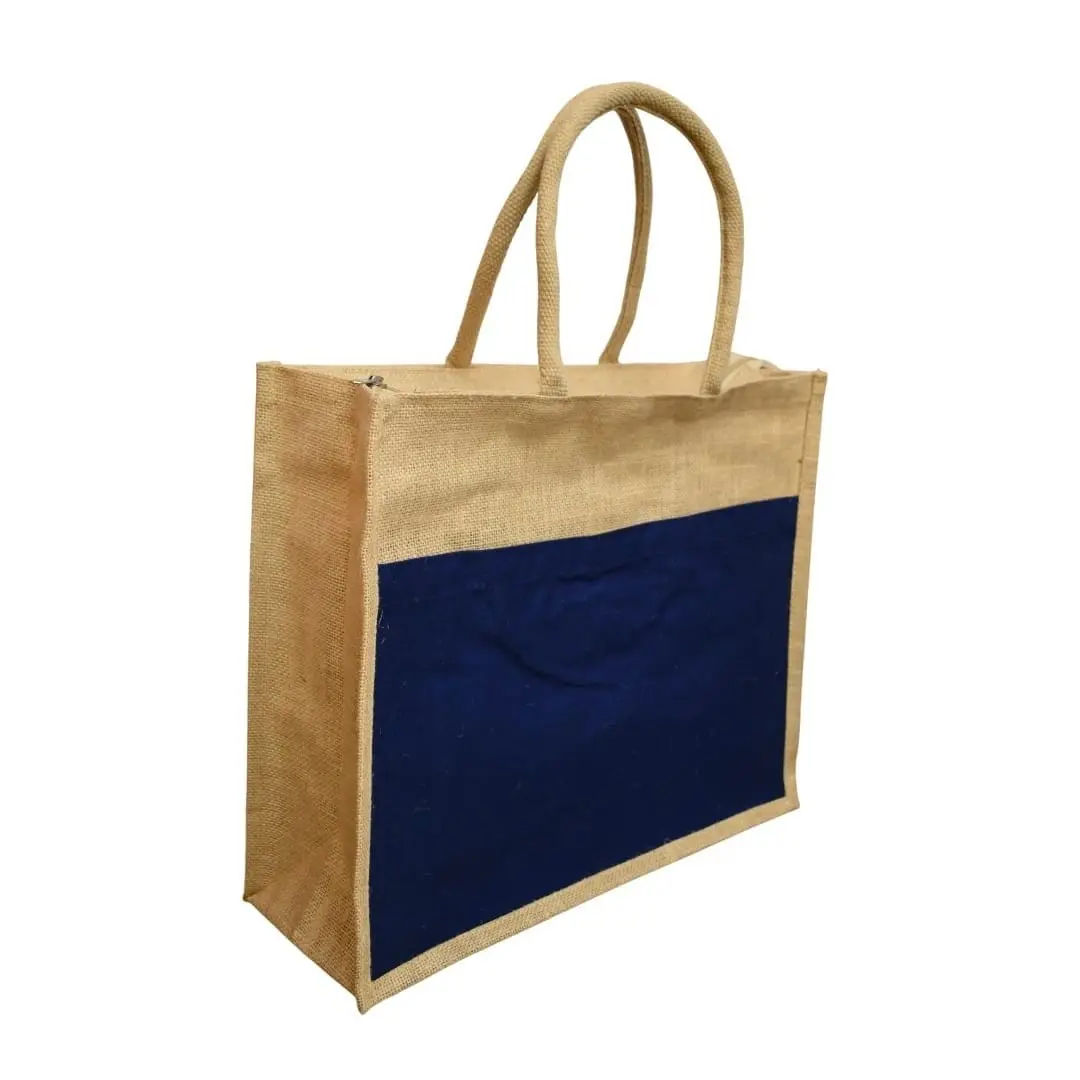 A3 Jute Bag with Pocket CS-003, photo 3