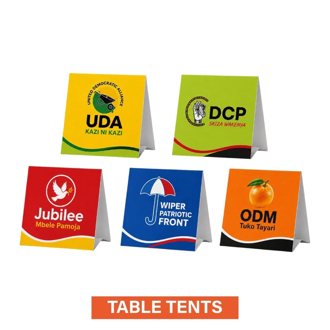 Campaign Table Tents