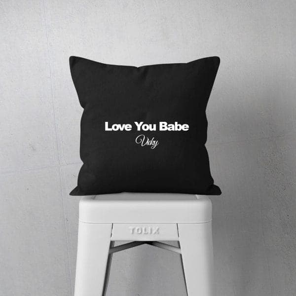 Black Throw Pillow