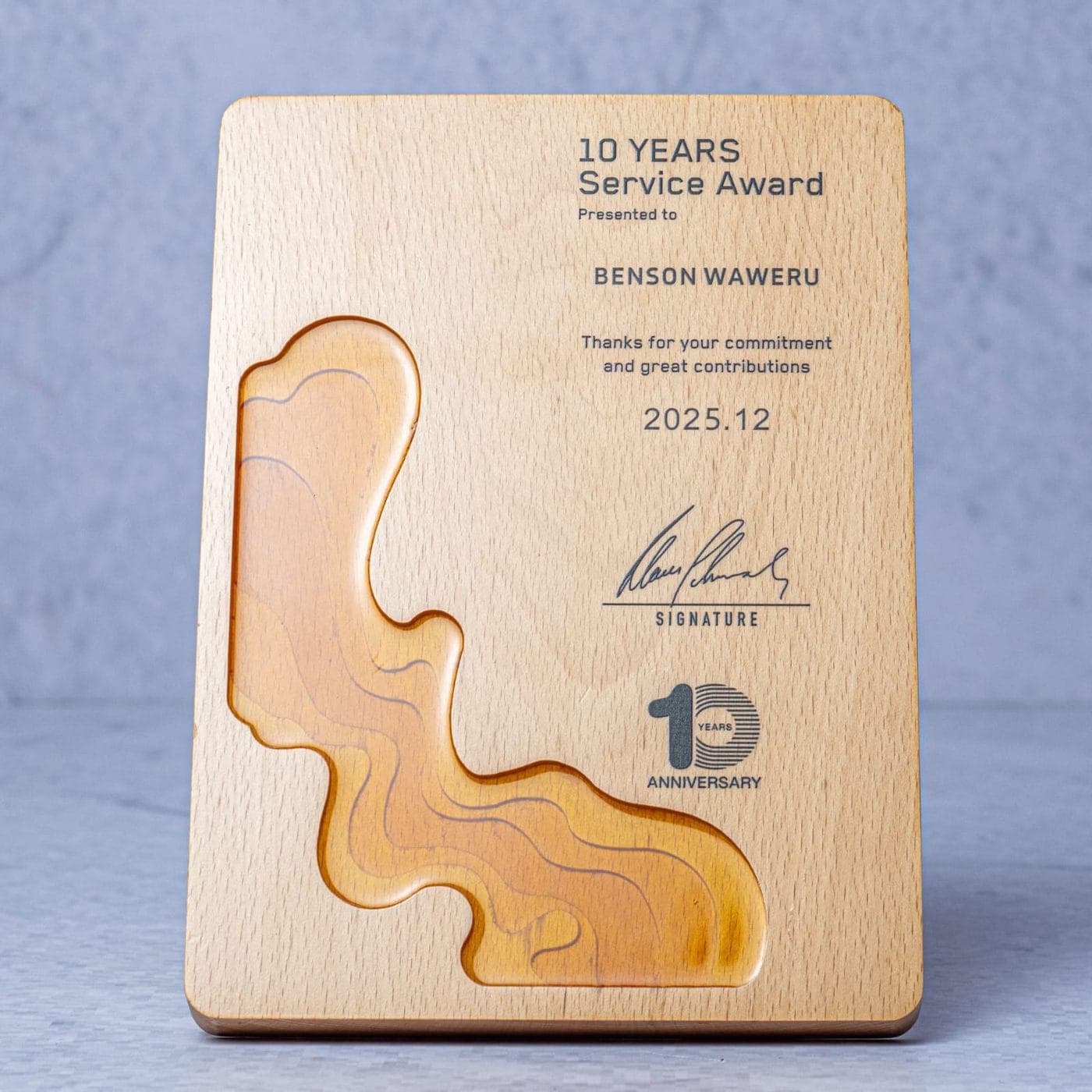 WOODEN TROPHY AWARD