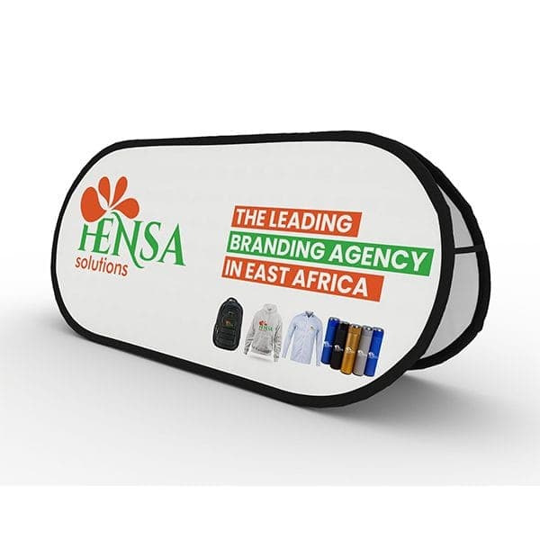 Branded pop-up banner